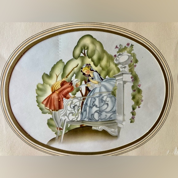 Vintage 1941 Milton A. Bleier & Co. French Provincial Water color print - Picture 2 of 8